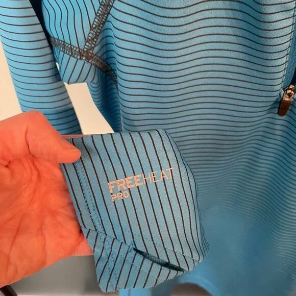 Women's Eddie Bauer First Ascent FreeHeat Pro Long Sleeve Qtr Zip, Size XS, Blue - Picture 6 of 10